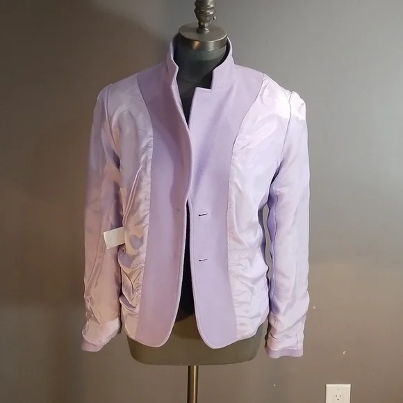 Louben made in Canada wool cashmere mix size 10. Lavender. Staple for capsule - Picture 8 of 13